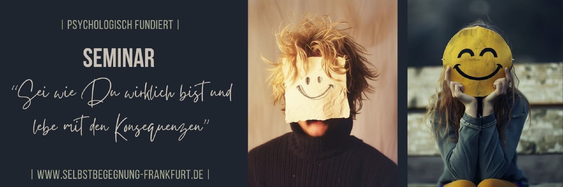 Menschen mit Papier vor dem Gesicht.
